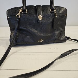 Coach Black Leather Women's Bag